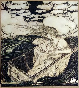 Danae og hendes søn Perseus, 1903
